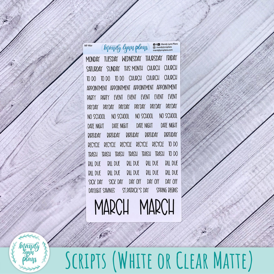 March 2025 Plans by Just Scribble Monthly || Daffodils || MK-A5P-303