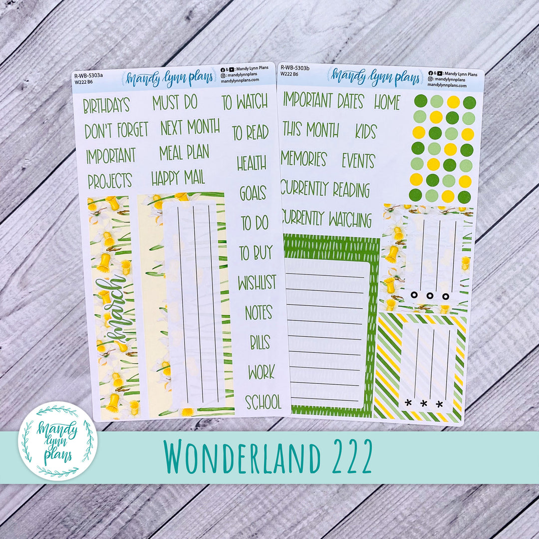 March 2025 Wonderland 222 Dashboard || Daffodils || 303