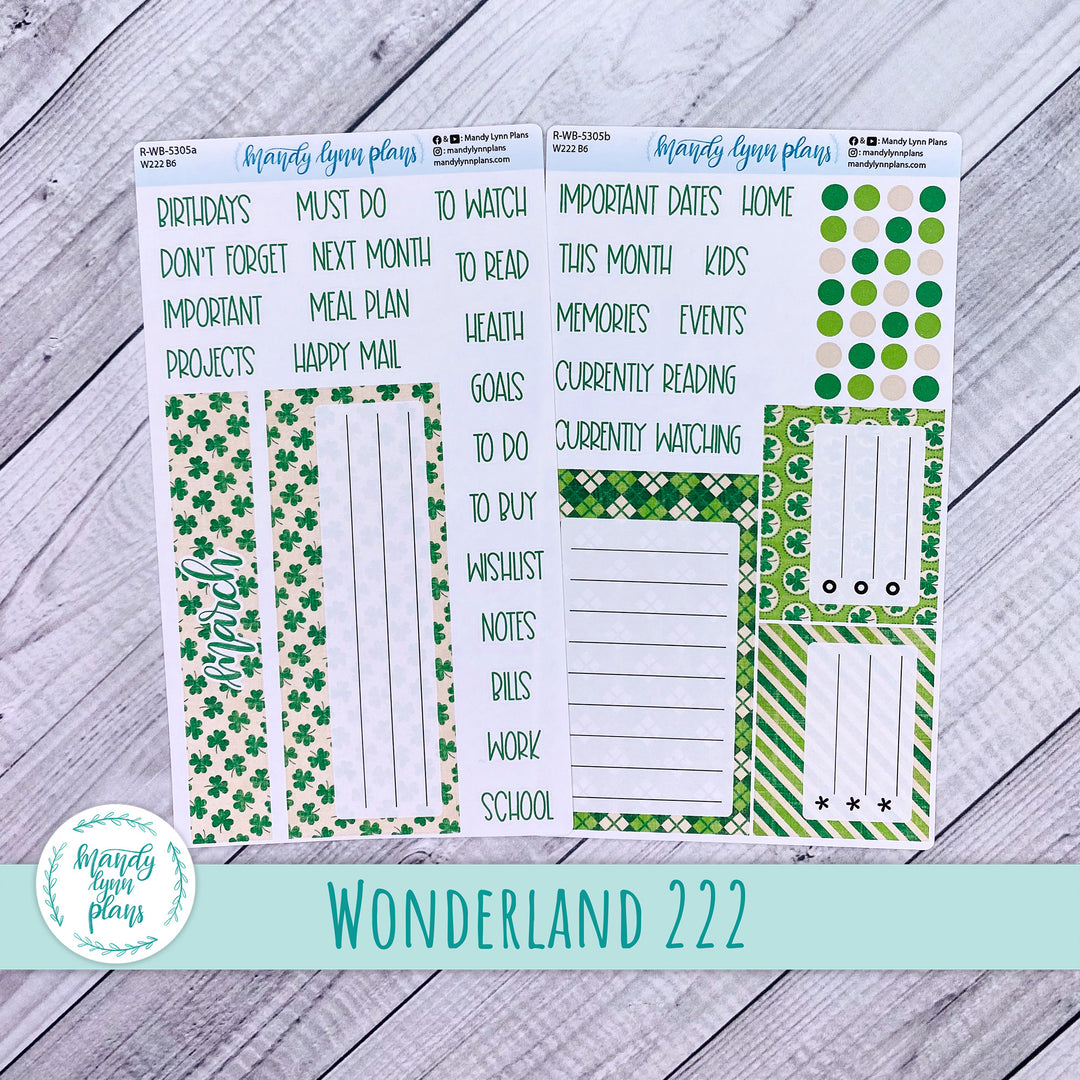 March 2025 Wonderland 222 Dashboard || Vintage Shamrocks || 305