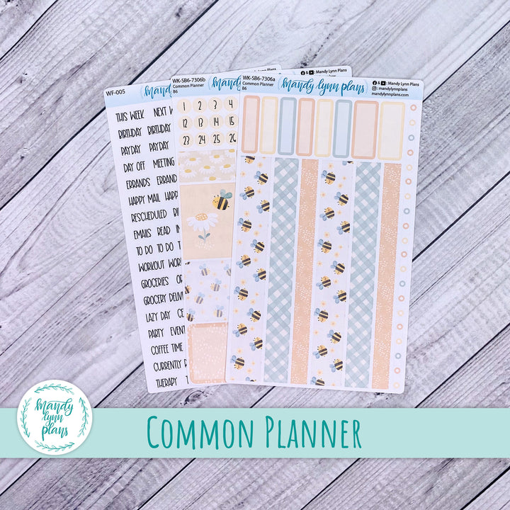 A5, B6, N1 & N2 Common Planner Weekly Kit || Honey Bees || 306