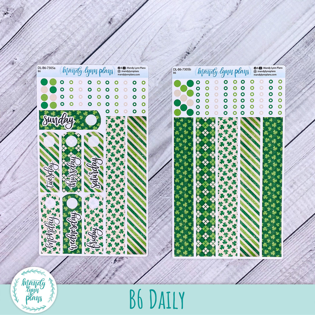 B6 Daily Kit || Vintage Shamrocks || DL-B6-7305