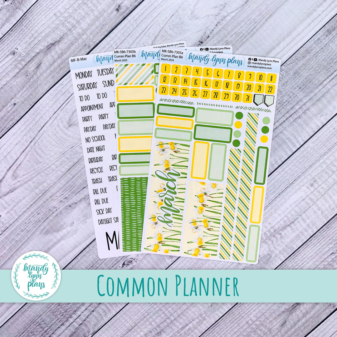 March 2025 Common Planner Monthly Kit || Daffodils || 303