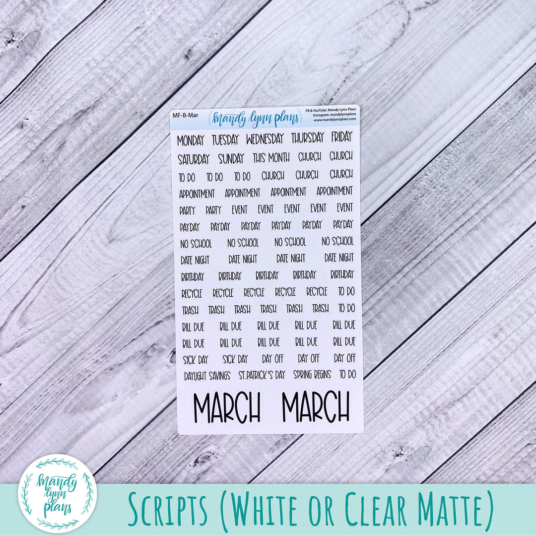 March 2025 Common Planner Monthly Kit || Daffodils || 303