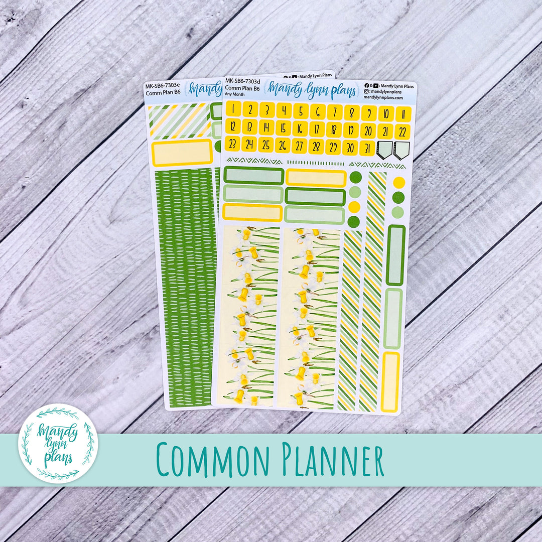 Any Month Common Planner Monthly Kit || Daffodils || 303