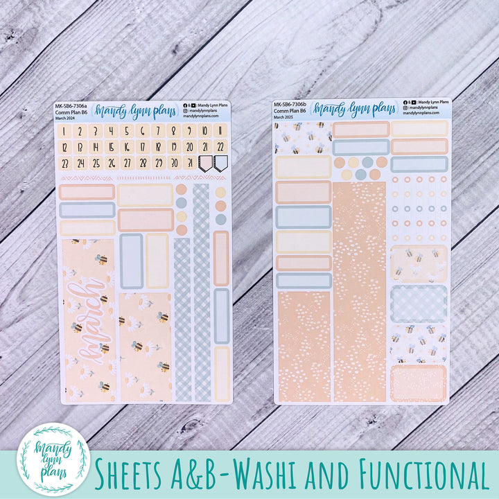 March 2025 Common Planner Monthly Kit || Honey Bees || 306