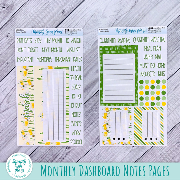 March Common Planner Dashboard || Daffodils || 303