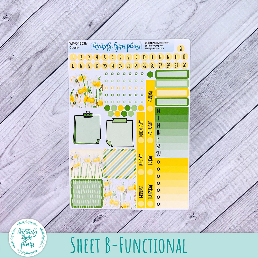 Hobonichi Cousin Weekly Kit || Daffodils || WK-C-1303