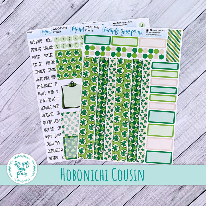 Hobonichi Cousin Weekly Kit || Vintage Shamrocks || WK-C-1305