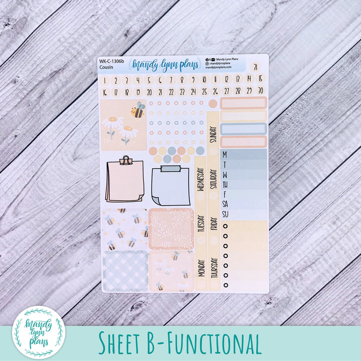 Hobonichi Cousin Weekly Kit || Honey Bees || WK-C-1306