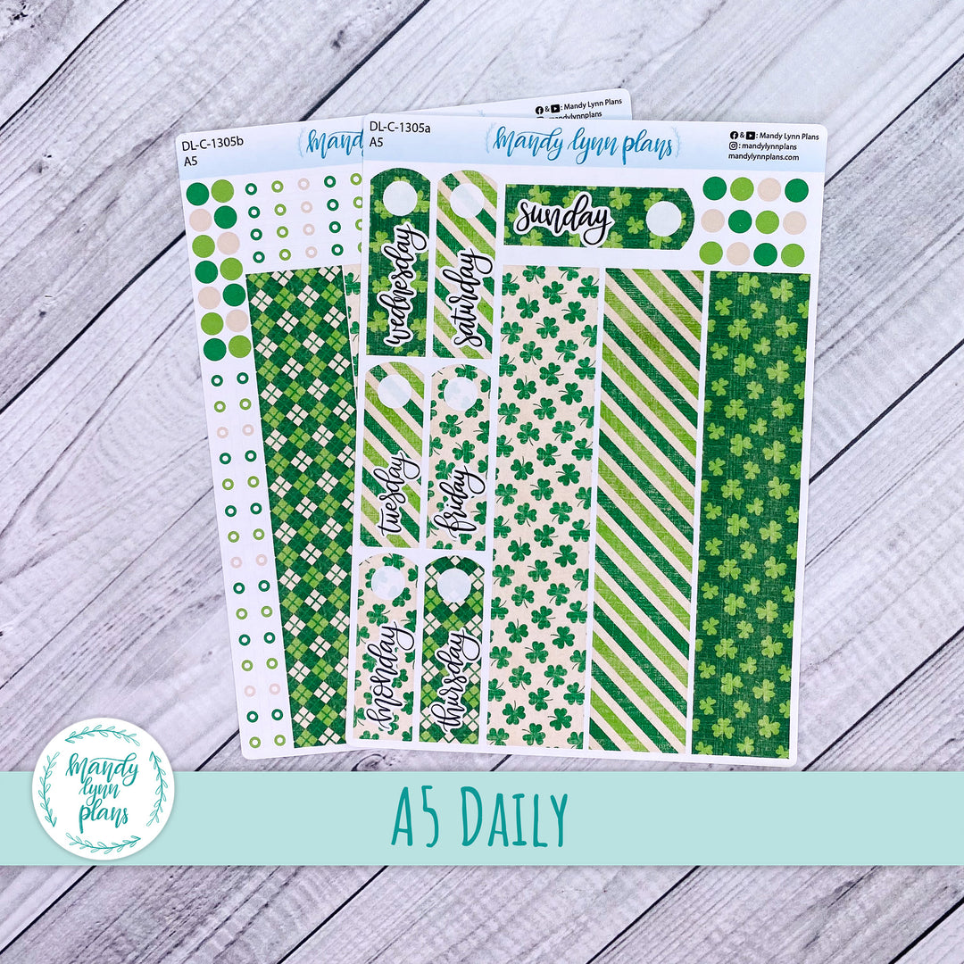 A5 Daily Kit || Vintage Shamrocks || DL-C-1305