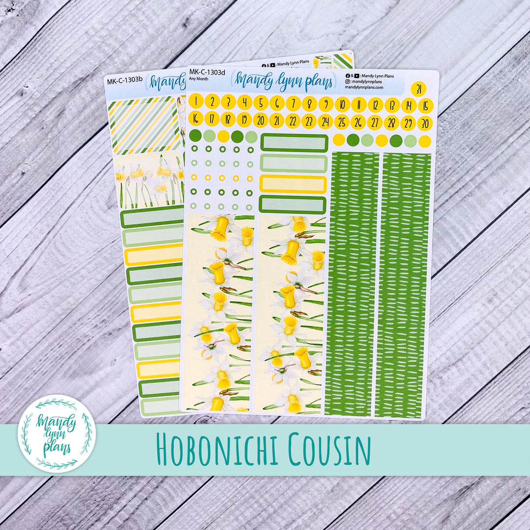 Any Month Hobonichi Cousin Monthly Kit || Daffodils || MK-C-1303