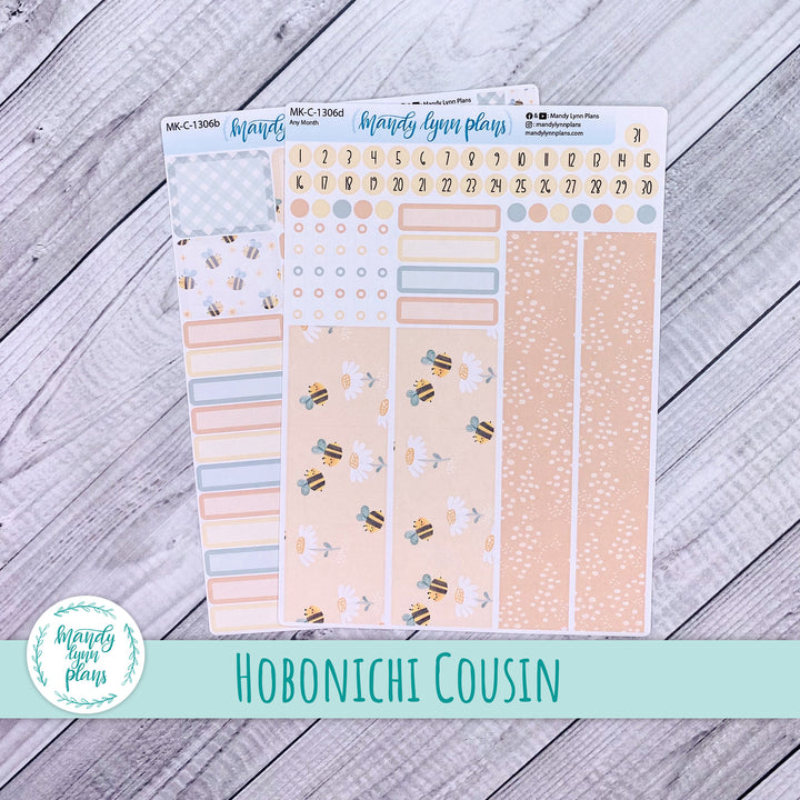 Any Month Hobonichi Cousin Monthly Kit || Honey Bees || MK-C-1306