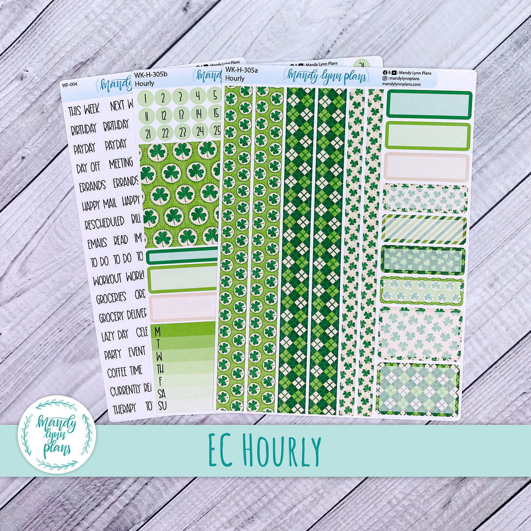 EC Hourly Weekly Kit || Vintage Shamrocks || WK-H-305