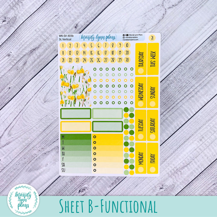 Standard Vertical Weekly Kit || Daffodils || WK-SV-303