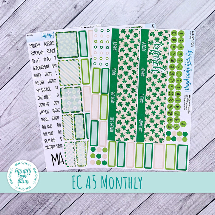 EC A5 March Monthly Kit || Vintage Shamrocks || MK-EC5-305