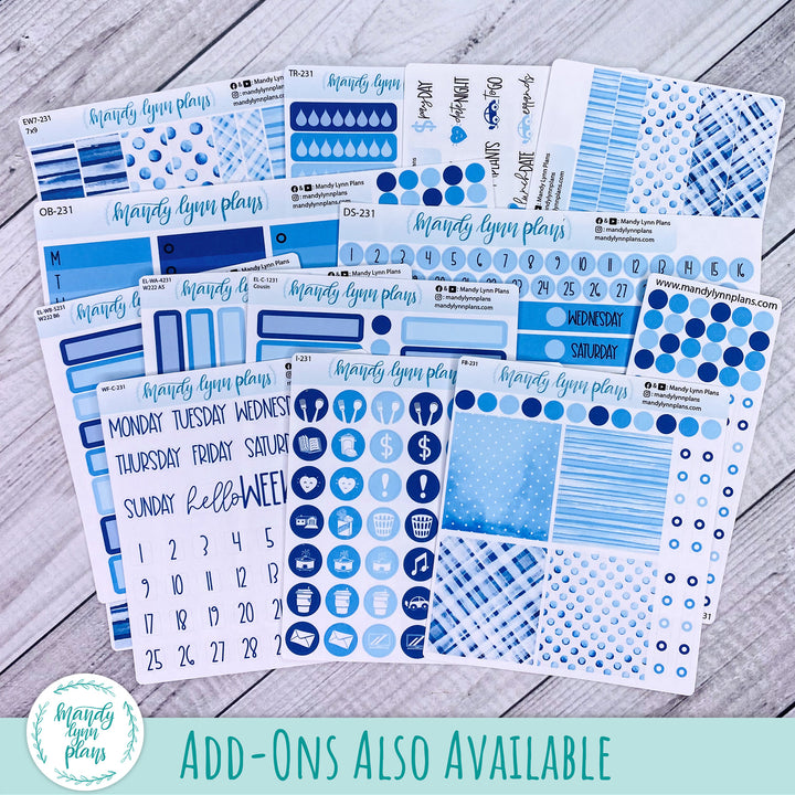 Azure Blue Large Washi Sheet || WK-C-1231D