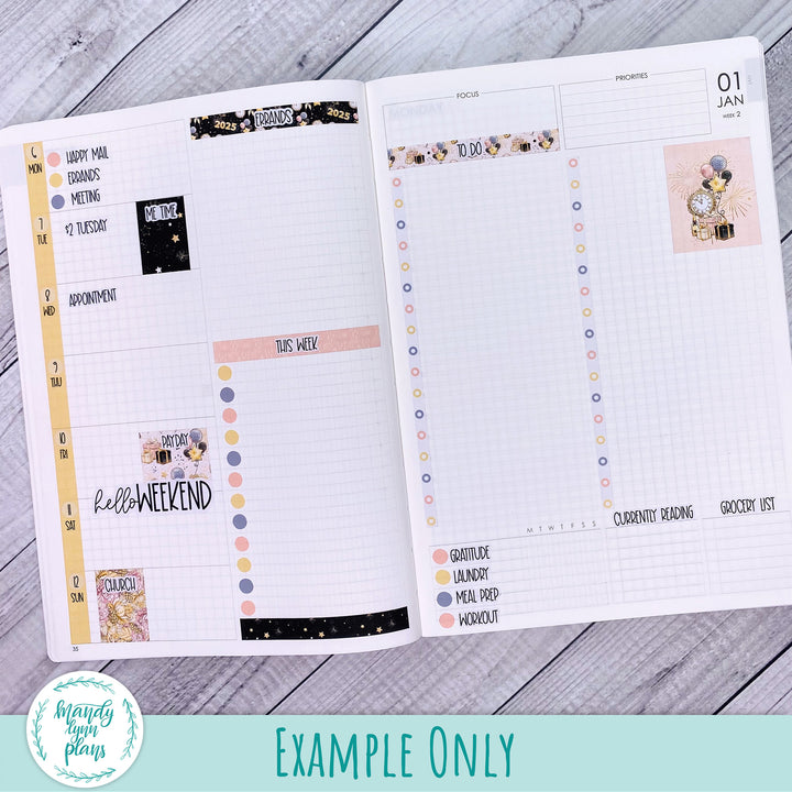 A5 Plans by Just Scribble Weekly Kit || Dainty Floral || 297