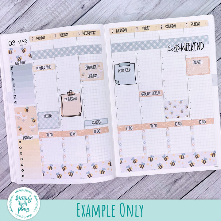 A5 Plans by Just Scribble Weekly Kit || Spring Delight || 304