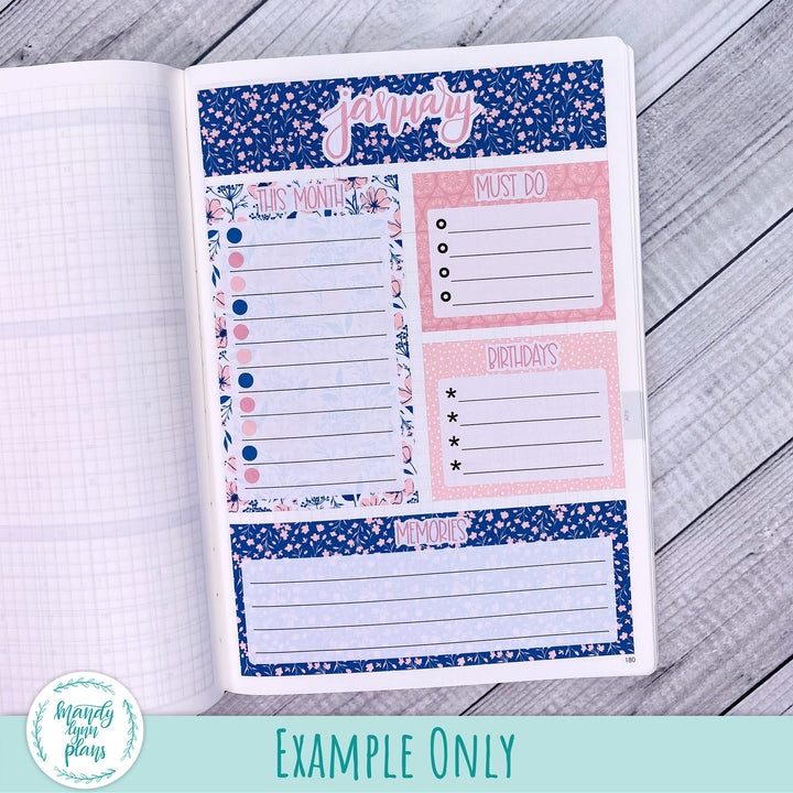 January Plans by Just Scribble Dashboard || Rustic Boho || R-A5P-298