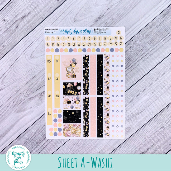 A5 Plans by Just Scribble Weekly Kit || New Year's Party || 295