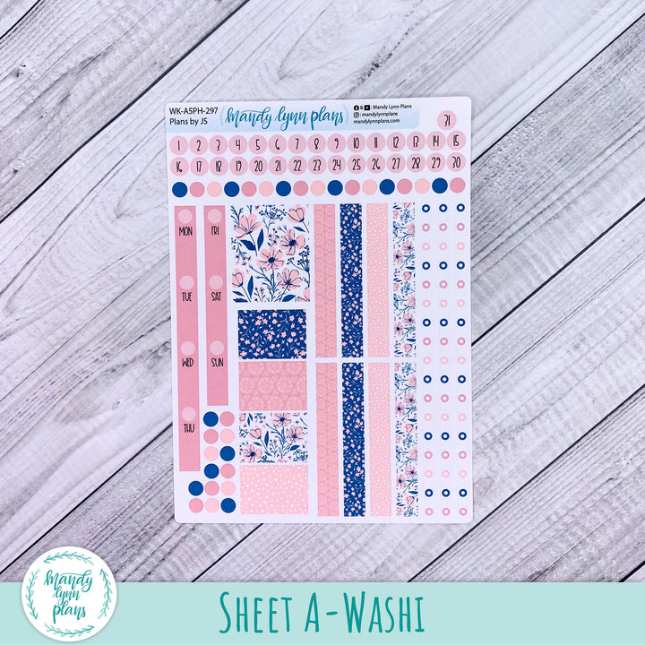 A5 Plans by Just Scribble Weekly Kit || Dainty Floral || 297