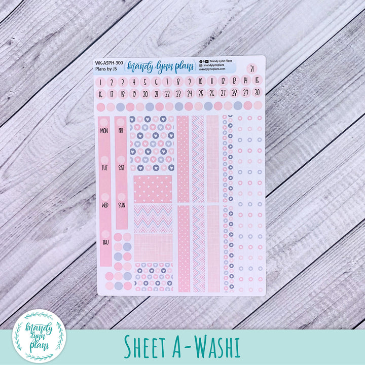 A5 Plans by Just Scribble Weekly Kit || Be Mine || 300