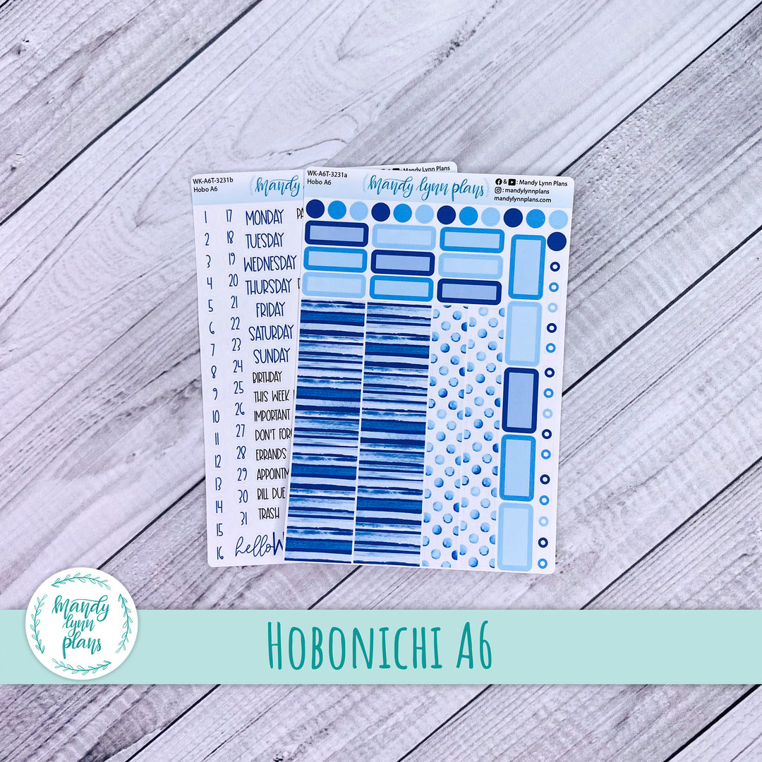 Hobonichi A6 Weekly Kit || Azure Blue || WK-A6T-3231