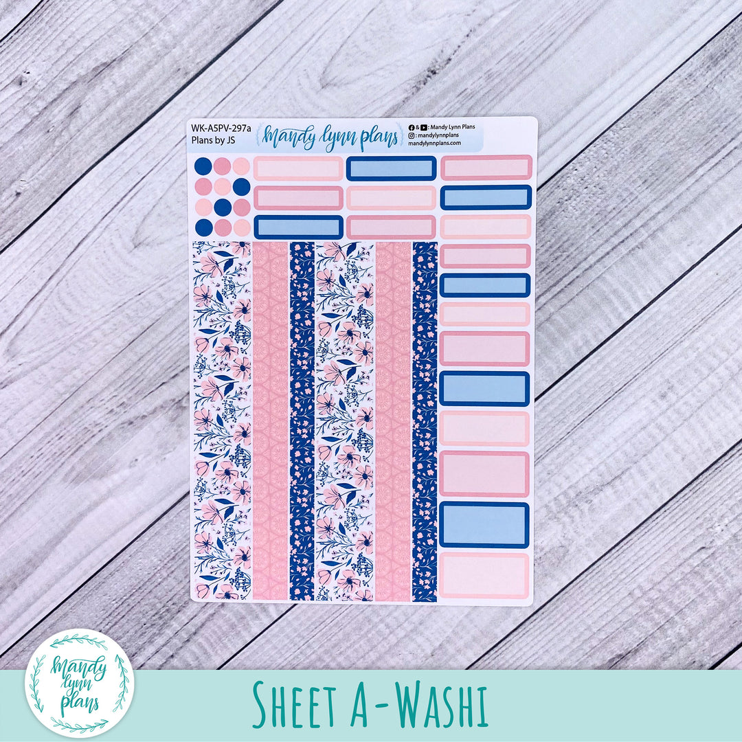 A5 Plans by Just Scribble Weekly Kit || Dainty Floral || 297