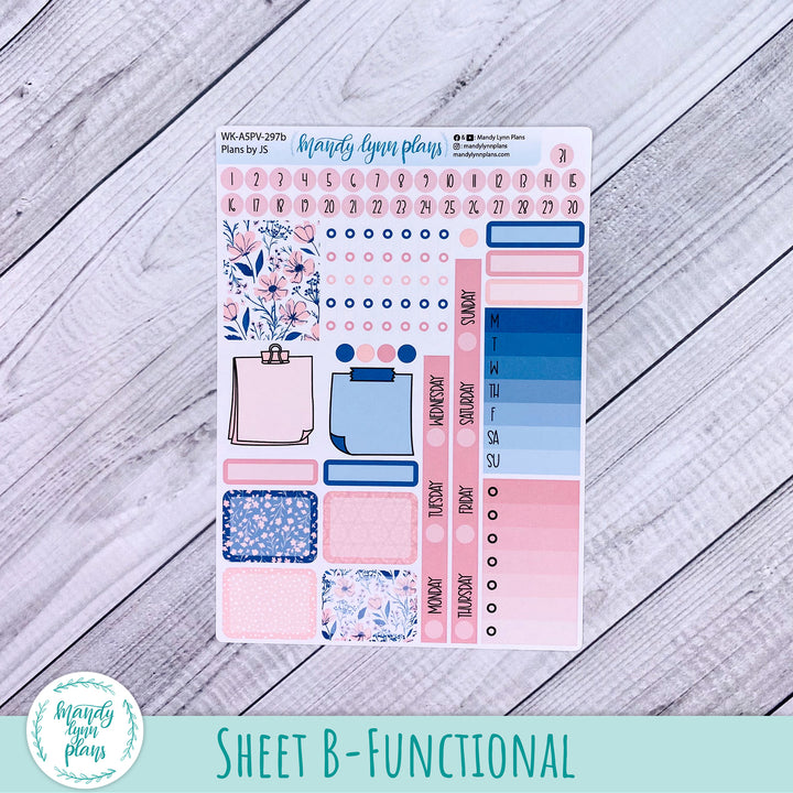 A5 Plans by Just Scribble Weekly Kit || Dainty Floral || 297