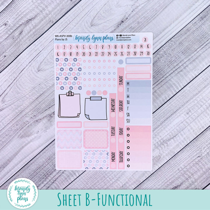 A5 Plans by Just Scribble Weekly Kit || Be Mine || 300