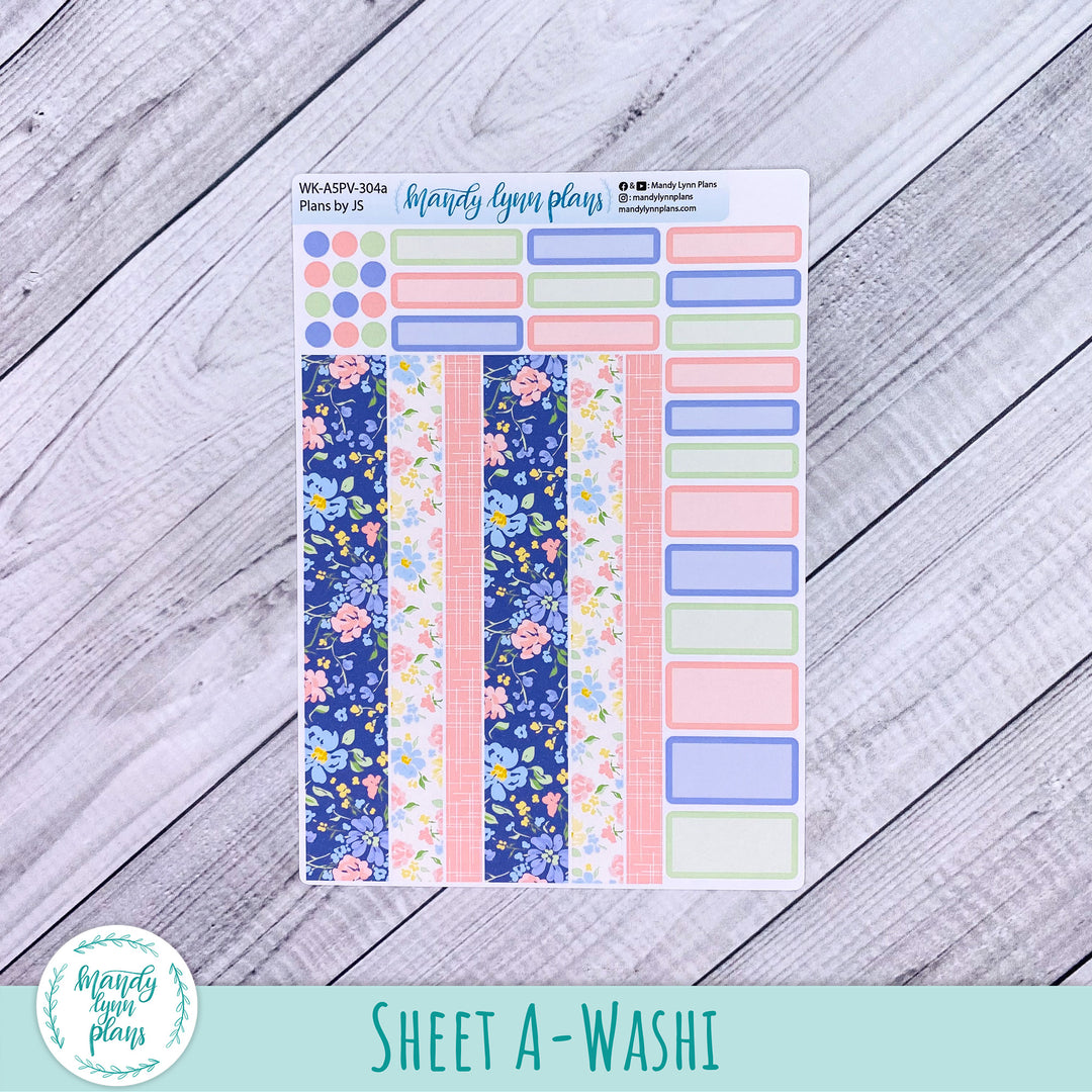 A5 Plans by Just Scribble Weekly Kit || Spring Delight || 304