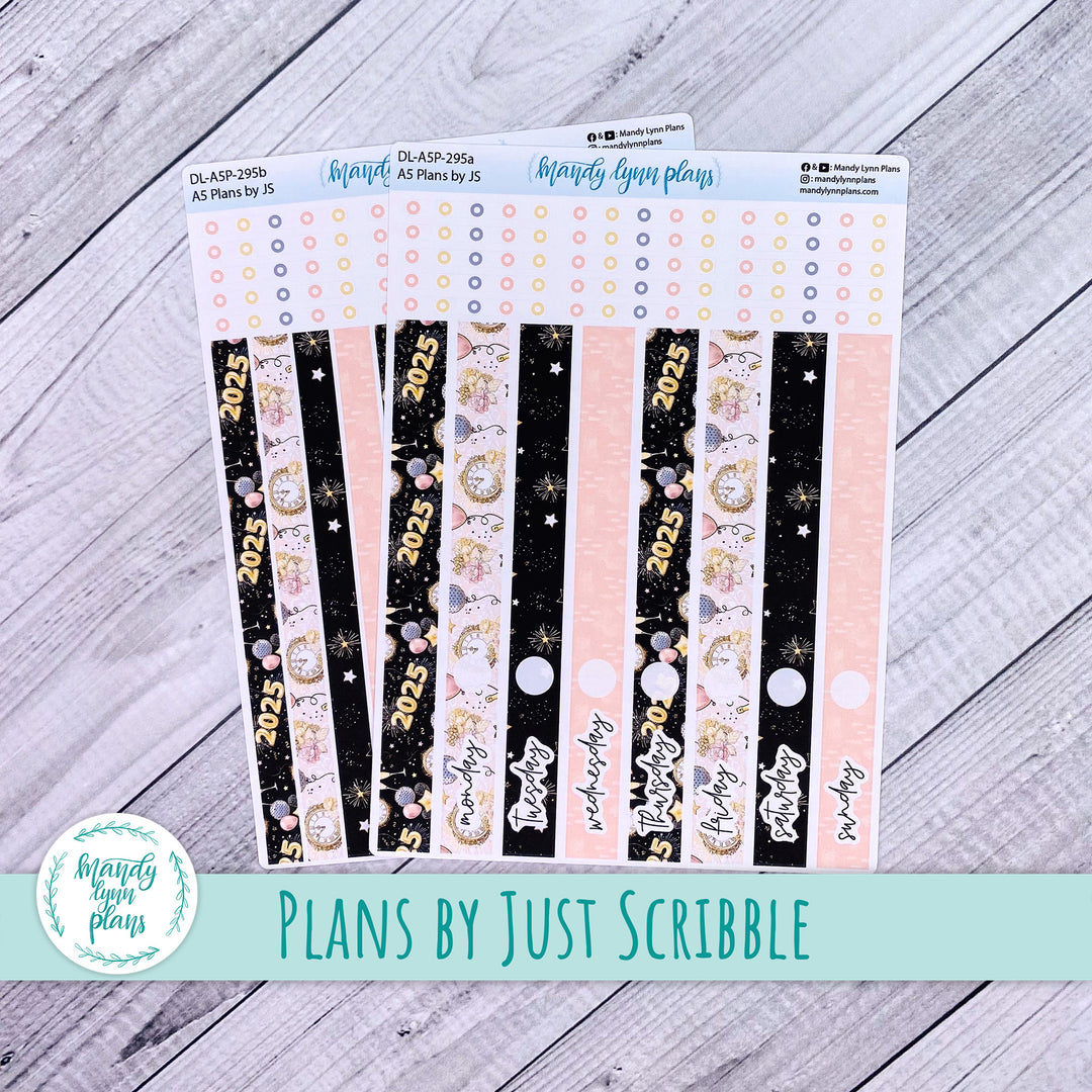 A5 Plans by Just Scribble Daily Kit || New Year's Party || DL-A5P-295