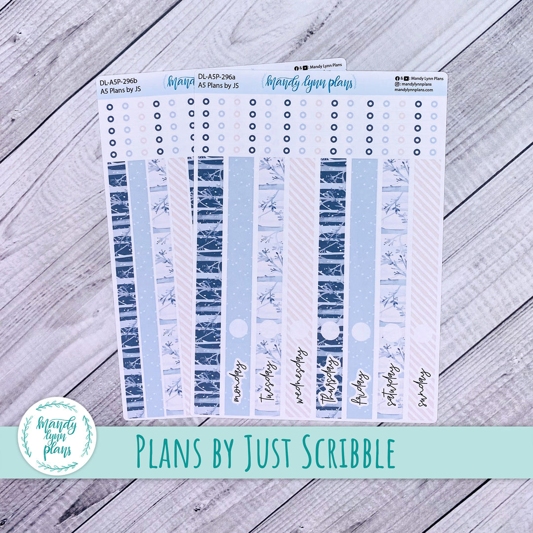 A5 Plans by Just Scribble Daily Kit || Winter Forest || DL-A5P-296