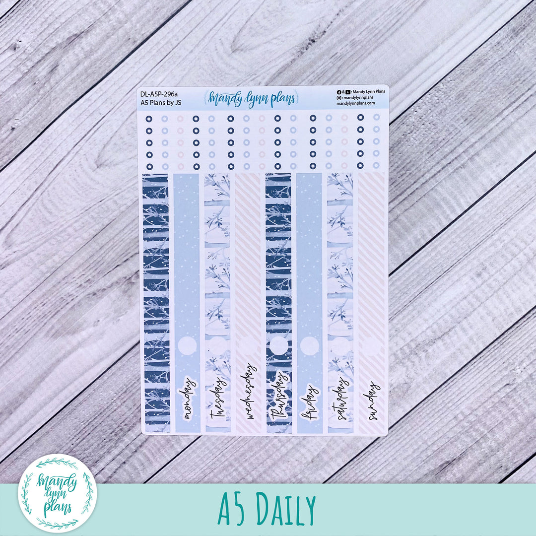 A5 Plans by Just Scribble Daily Kit || Winter Forest || DL-A5P-296