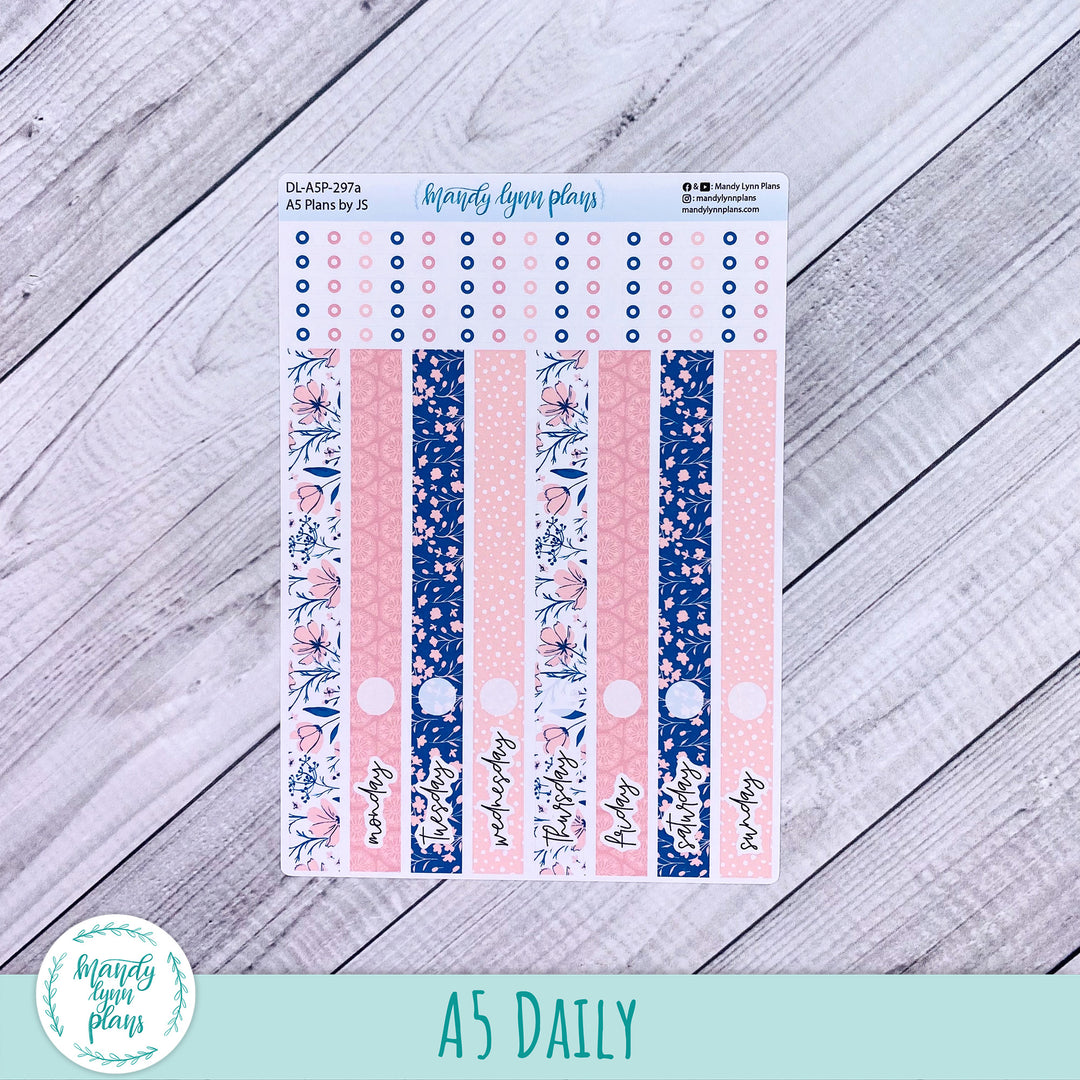 A5 Plans by Just Scribble Daily Kit || Dainty Floral || DL-A5P-297