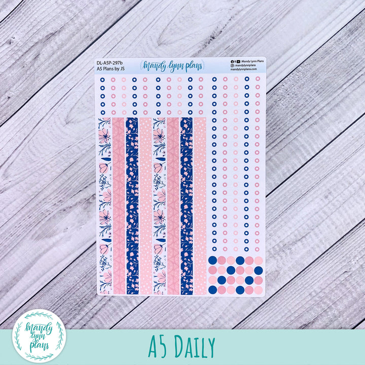 A5 Plans by Just Scribble Daily Kit || Dainty Floral || DL-A5P-297