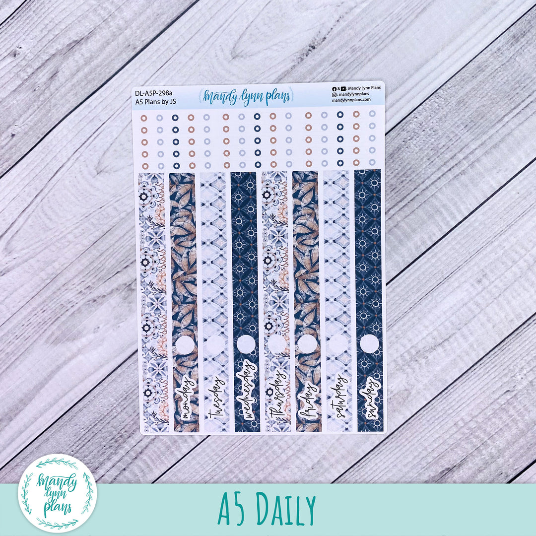 A5 Plans by Just Scribble Daily Kit || Rustic Boho || DL-A5P-298