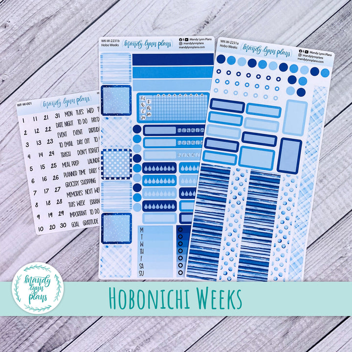 Hobonichi Weeks Weekly Kit || Azure Blue || WK-W-2231