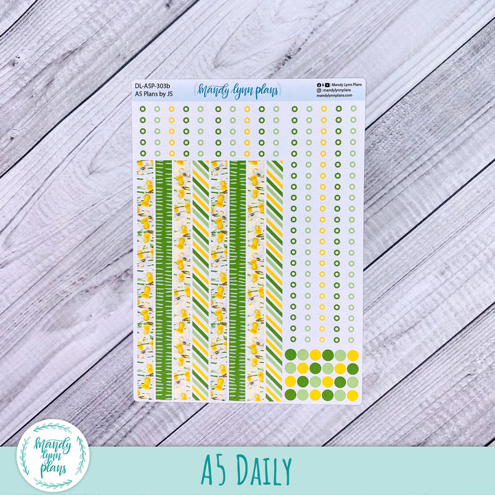 A5 Plans by Just Scribble Daily Kit || Daffodils || DL-A5P-303