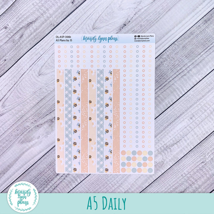 A5 Plans by Just Scribble Daily Kit || Honey Bees || DL-A5P-306