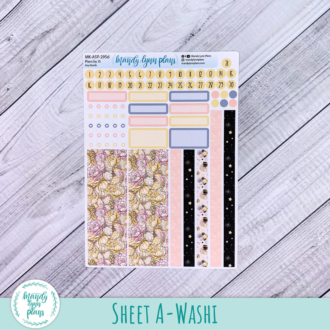 Any Month Plans by Just Scribble Monthly Kit || New Year's Party || MK-A5P-295