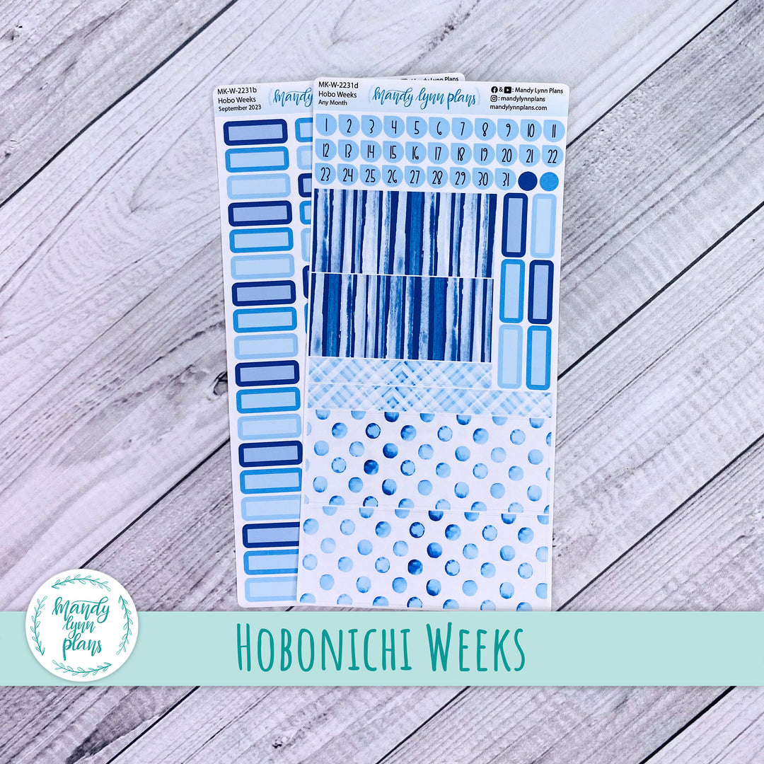 Any Month Hobonichi Weeks Monthly Kit || Azure Blue || MK-W-2231