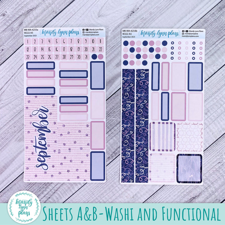 Wonderland 222 September 2023 Monthly Kit || Purple and Glitter || 233