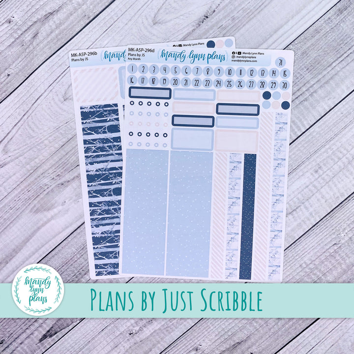 Any Month Plans by Just Scribble Monthly Kit || Winter Forest || MK-A5P-296