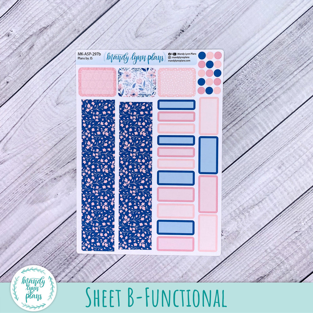 Any Month Plans by Just Scribble Monthly Kit || Dainty Floral || MK-A5P-297