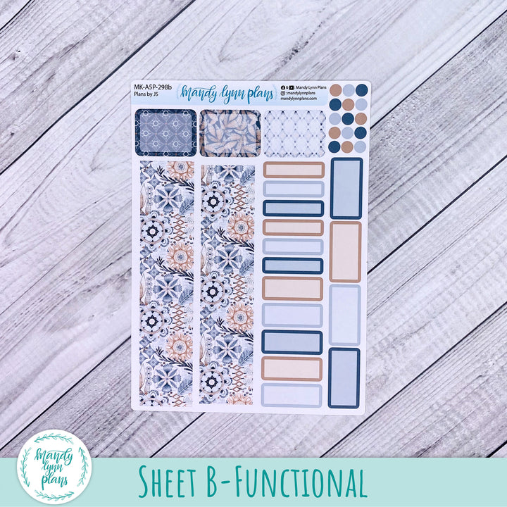 Any Month Plans by Just Scribble Monthly Kit || Rustic Boho || MK-A5P-298