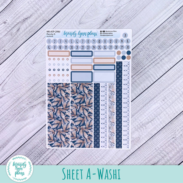 Any Month Plans by Just Scribble Monthly Kit || Rustic Boho || MK-A5P-298