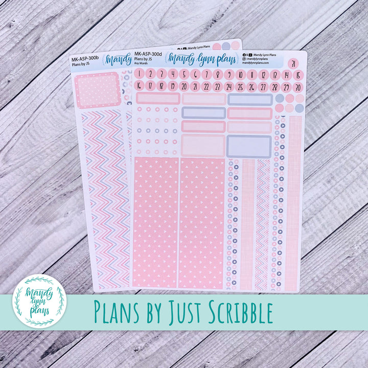 Any Month Plans by Just Scribble Monthly Kit || Be Mine || MK-A5P-300