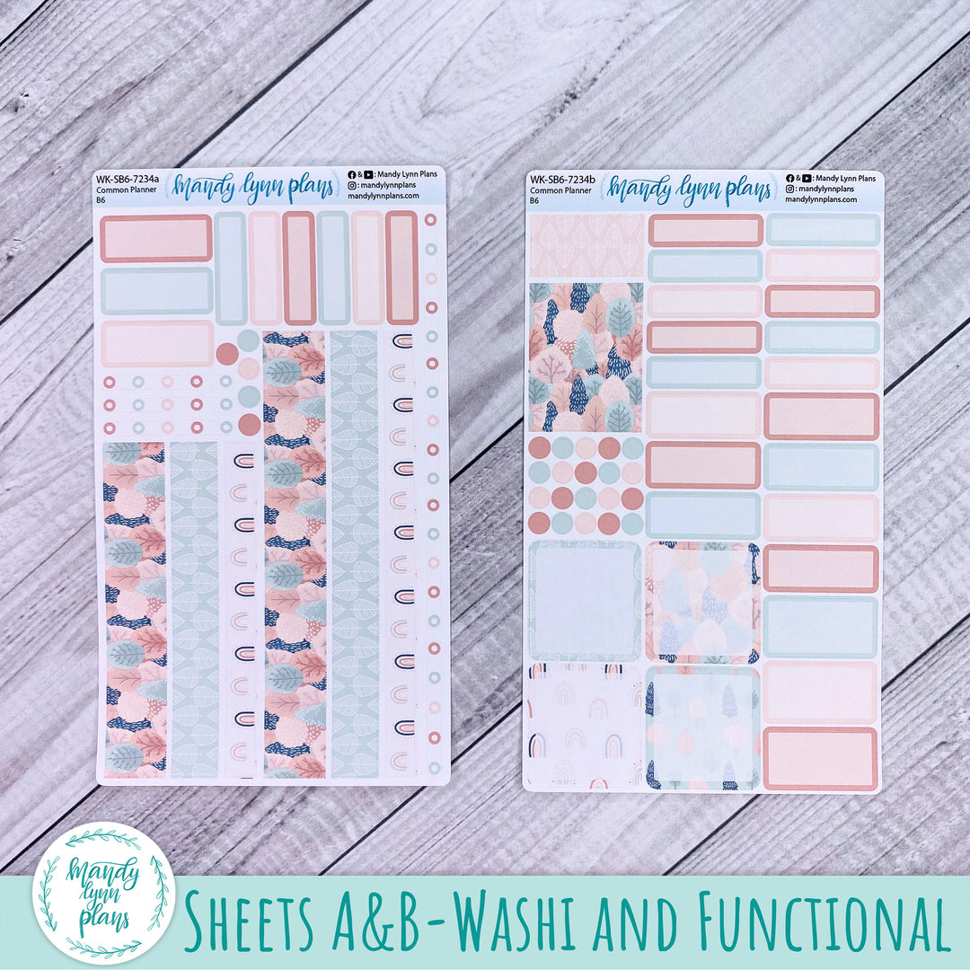 B6 Common Planner Weekly Kit || Colorful Forest || WK-SB6-7234