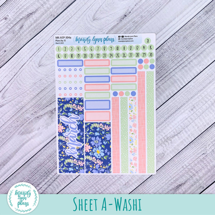 March 2025 Plans by Just Scribble Monthly || Spring Delight || MK-A5P-304